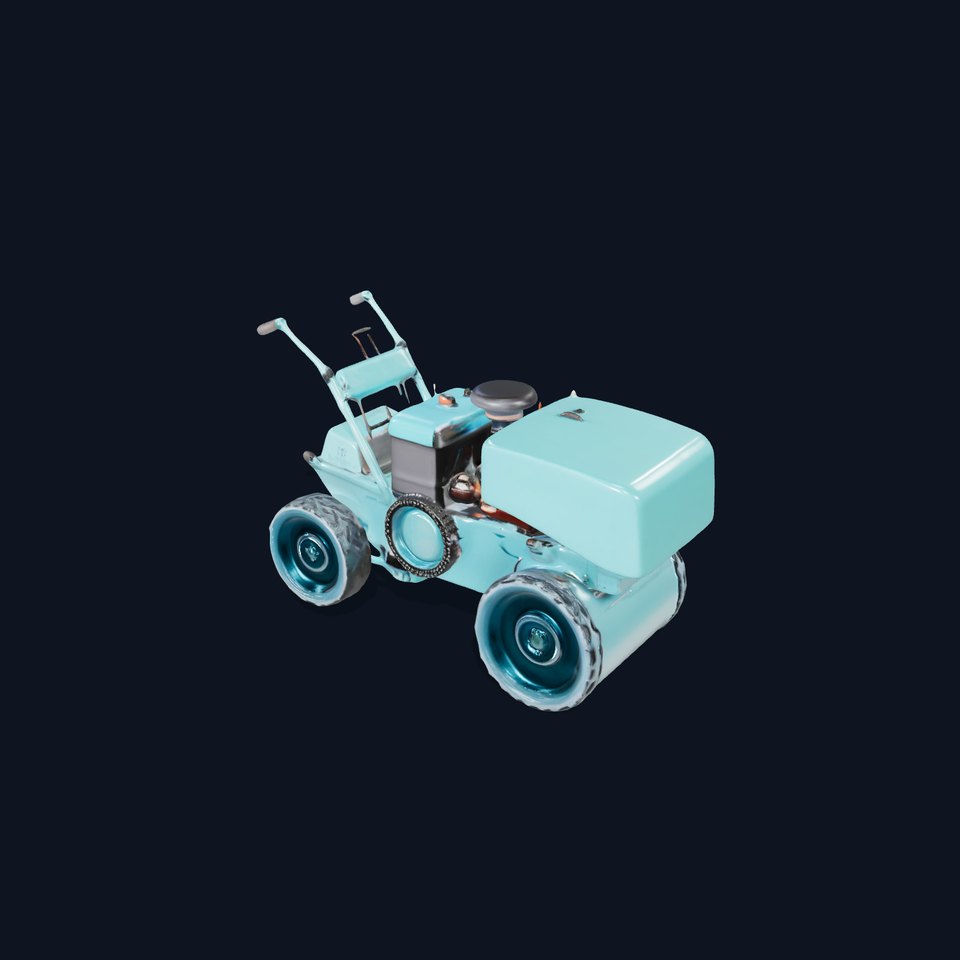 Teal Road Roller model pack